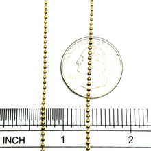 $1500 14Kt Yellow Gold 1.5mm Ball Link Chain 20