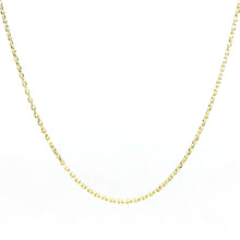 14Kt Yellow Gold 1mm Cable Link Chain 20