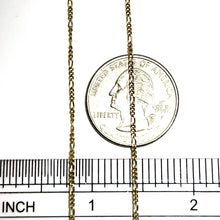 14Kt Yellow Gold 1mm Italian Figaro Link Chain 20
