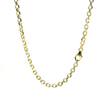 14Kt Yellow Gold 3.5mm Cable Chain 24