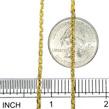 14Kt Yellow Gold 3mm Cable Chain 20