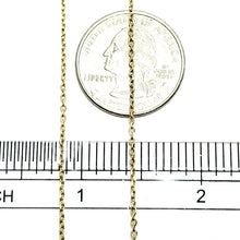 14Kt Yellow Gold 2mm Cable Chain 18