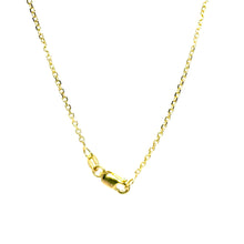 14Kt Yellow Gold 1.2mm Cable Chain 20