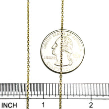 14Kt Yellow Gold 1.2mm Cable Chain 24