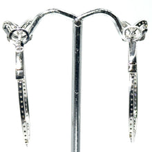 $7500 1.00Ct White Gold Butterfly Fashion Diamond Hoop Earrings 14Kt - Esmeralda Jewels 