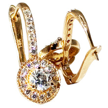 $7500 1.37Ct Rose Gold Diamond Women's Fashion Hanging Earrings 14Kt - Esmeralda Jewels 