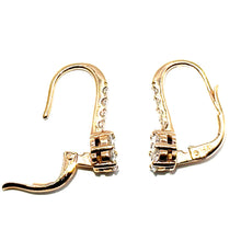 $7500 1.25Ct Rose Gold Russian Style Flower Diamond Earrings 14Kt - Esmeralda Jewels 