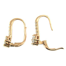 $7500 1.25Ct Rose Gold Russian Style Flower Diamond Earrings 14Kt - Esmeralda Jewels 