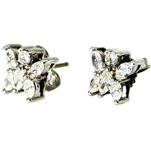 $5900 0.80Ct White Gold Marquise Shape Diamond Butterfly Stud Earrings 14Kt - Esmeralda Jewels 