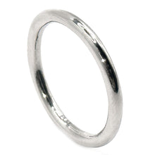 $1250 Platinum .950 Women's Shiny Comfort Fit 2mm Wedding Band Ring Size 6