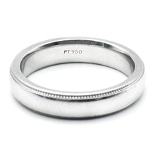 $2800 Platinum .950 Milgrain Women's 4mm Wedding Band Ring Size 6