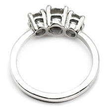 $5500 0.75Ct Platinum Three Stone Diamond Engagement Ring