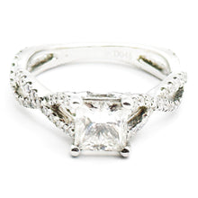 $14800 1.49Ct White Gold EGL Princess Cut Certified Engagement Ring 18Kt