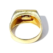 $4200 0.35Ct Two Tone Solitaire Men's Diamond Ring 14Kt - Esmeralda Jewels 