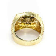 $5800 1.50Ct Two Tone Men's Diamond Ring 14Kt - Esmeralda Jewels 