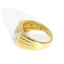 $4500 0.75 Ct Yellow Gold Diamond Men's Fashion Ring 14 Kt - Esmeralda Jewels 