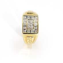 $4500 0.75 Ct Yellow Gold Diamond Men's Fashion Ring 14 Kt - Esmeralda Jewels 