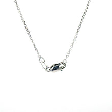 $2900 0.25Ct Vintage Tear Drop Solitaire Diamond Necklace 14Kt White Gold - Esmeralda Jewels 