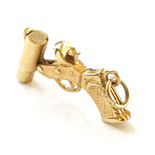 $700 14Kt Yellow Gold Three Dimensional Sport Pistol Charm