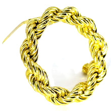 $2900 14KT Yellow Gold Circle Twist Rope Design Brooch Pin