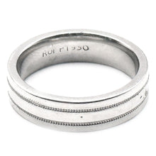 $2500 Platinum .950 Milgrain Design Women's 5mm Wedding Band Ring Size 5.5