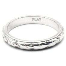 $2900 Platinum Antique 1950's Women's 3mm Wedding Band Ring Size 6