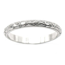 $2900 Platinum Antique 1930's Women's 2.5mm Wedding Band Ring Size 6.5