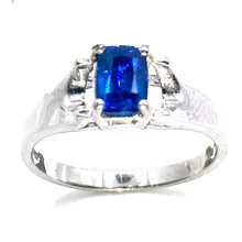 $4700 1.17Ct Shiny Platinum Ceylon Solitaire Sapphire Fashion Ring