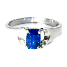 $4700 1.17Ct Shiny Platinum Ceylon Solitaire Sapphire Fashion Ring