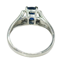$4700 1.17Ct Shiny Platinum Ceylon Solitaire Sapphire Fashion Ring