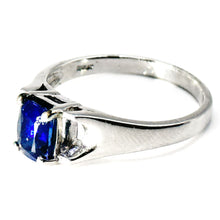 $4700 1.17Ct Shiny Platinum Ceylon Solitaire Sapphire Fashion Ring