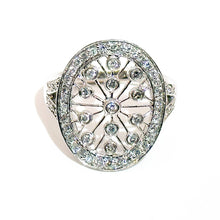 $4300 0.75 Ct White Gold Diamond Fancy Ring 14Kt - Esmeralda Jewels 