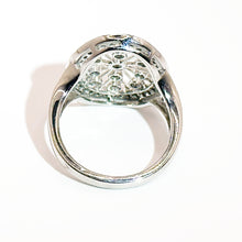 $4300 0.75 Ct White Gold Diamond Fancy Ring 14Kt - Esmeralda Jewels 