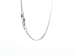 0.518 Ct White Gold Natural Diamond Key Pendant With 14 Kt Necklace