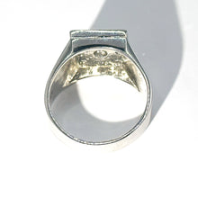 $7500 1.04 Ct Men's Diamond Ring 14Kt White Gold - Esmeralda Jewels 