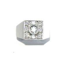 $7500 1.04 Ct Men's Diamond Ring 14Kt White Gold - Esmeralda Jewels 