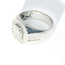 $9800 2.00Ct Men's Diamond Round and Princess Cut Ring 18Kt White Gold - Esmeralda Jewels 