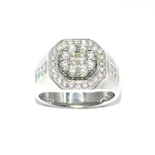 $9800 2.00Ct Men's Diamond Round and Princess Cut Ring 18Kt White Gold - Esmeralda Jewels 