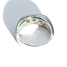 $3500 0.40Ct White Gold Matte Finish Princess Cut Diamond Men's Ring 14Kt - Esmeralda Jewels 