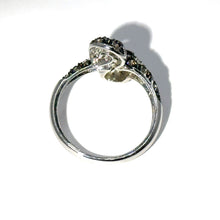 $3900 0.75 Ct White Gold Champagne Diamond Fashion Snake Ring 14 kt - Esmeralda Jewels 